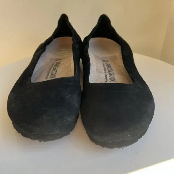 Birkenstock Celina Black Suede Hidden Wedge Ballet Flat Size EU 36 - Picture 10 of 10